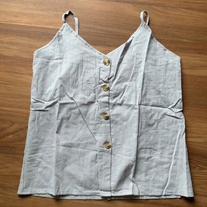 Super cute button up tank top
